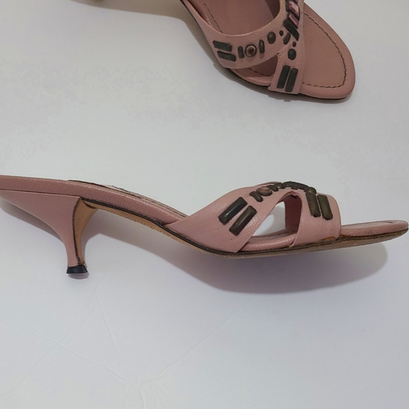 MIU MIU BLUSH PINK RHINESTONE HEELS..SIZE 38 - Picture 8 of 10